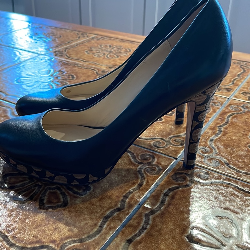 Coach Heels With Signature “C” Logo Gem